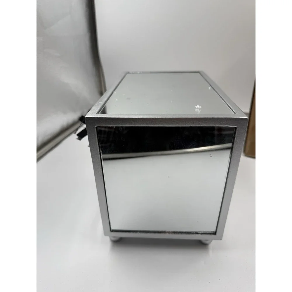 Gifturbo 3‎ Layer Mirror Glass Jewelry Box For Women Girls Jewelry Organizer Box